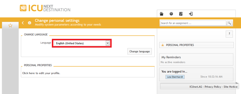 Language - HELP CENTER